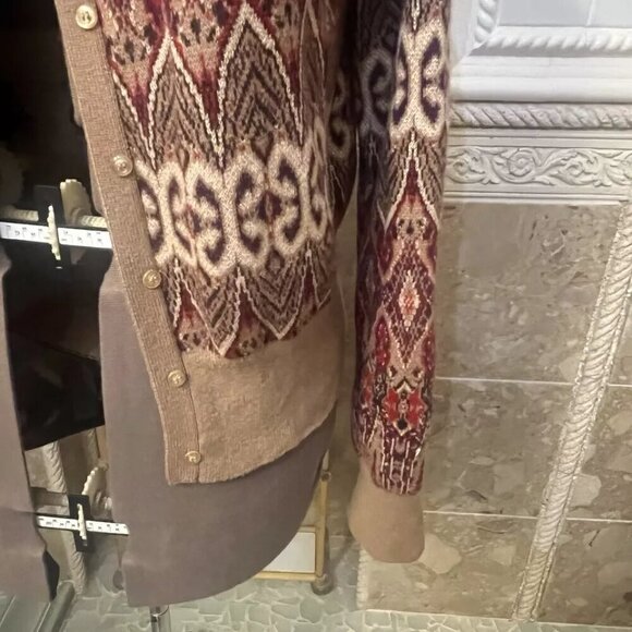 Mark Eisen George. Size XL 16/18. 25% Angora Rabbit. Metallic Cardigan. B109 - Picture 4 of 6